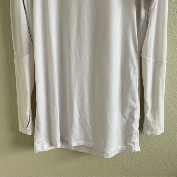 Athleta Essence Fitted Cowl Neck Tunic Hoodie Pullover Sz M - Picture 6 of 7